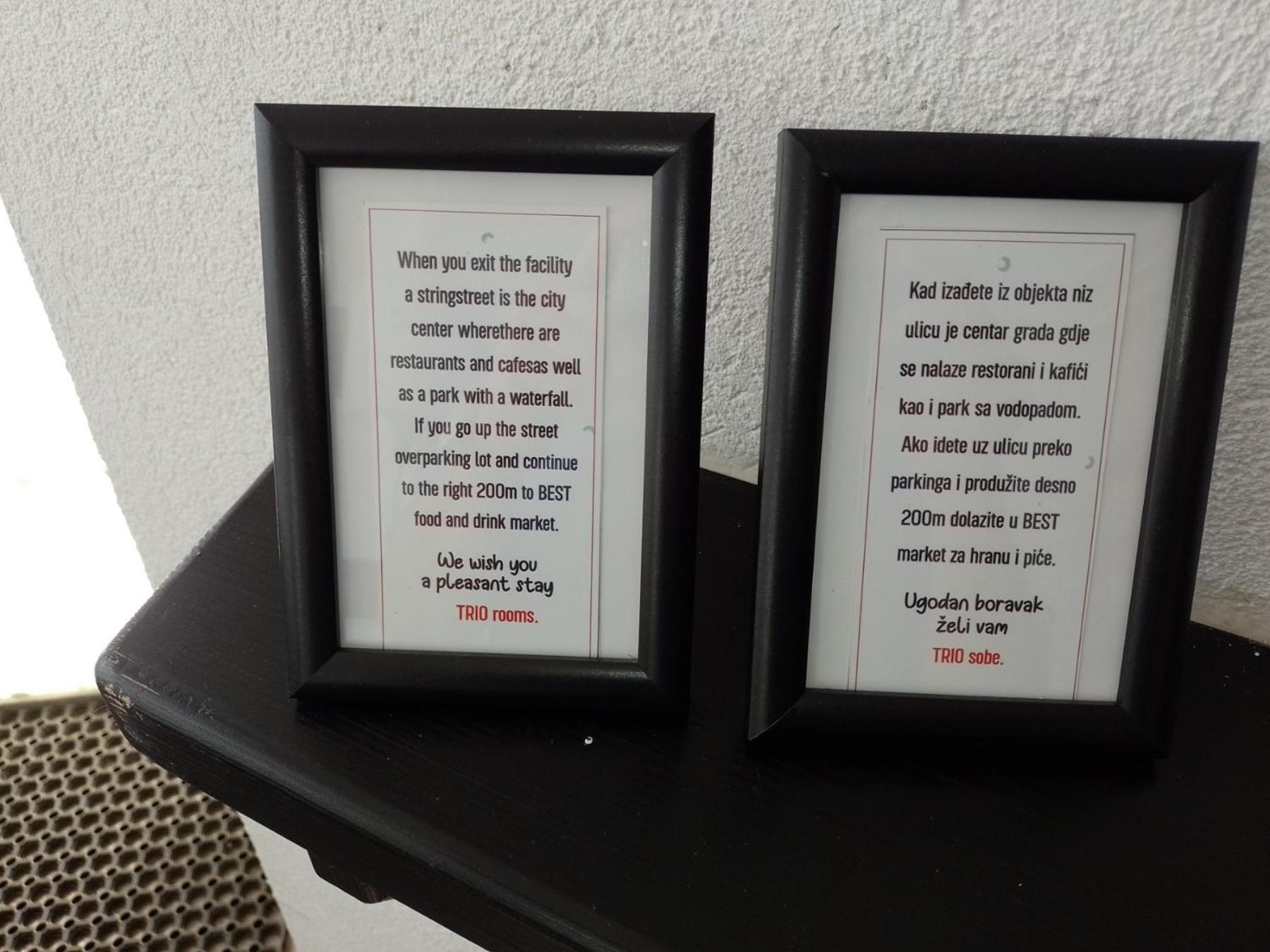 Trio Sobe Hotell Jajce Eksteriør bilde